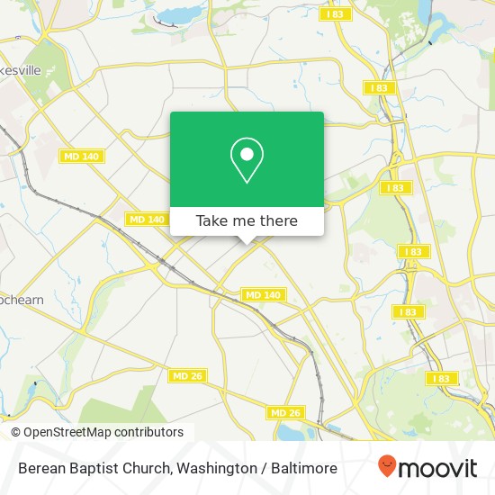 Berean Baptist Church map