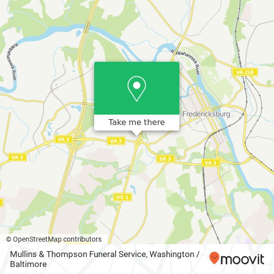 Mullins & Thompson Funeral Service map