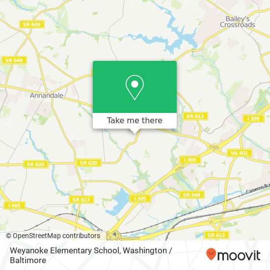 Weyanoke Elementary School map