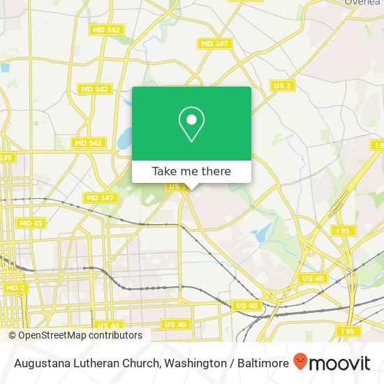 Augustana Lutheran Church map