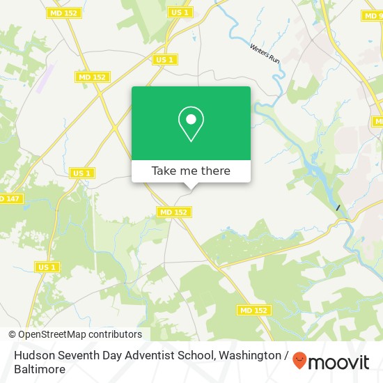 Hudson Seventh Day Adventist School map