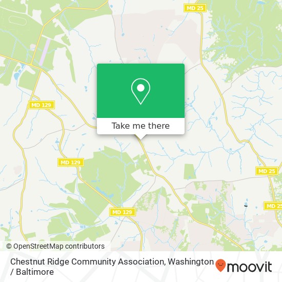 Chestnut Ridge Community Association map