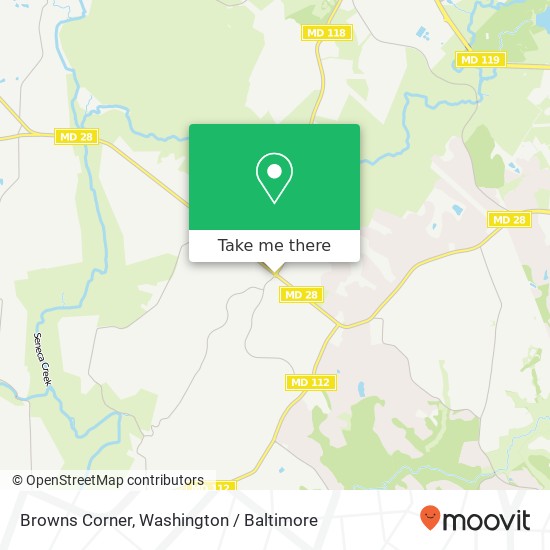 Browns Corner map