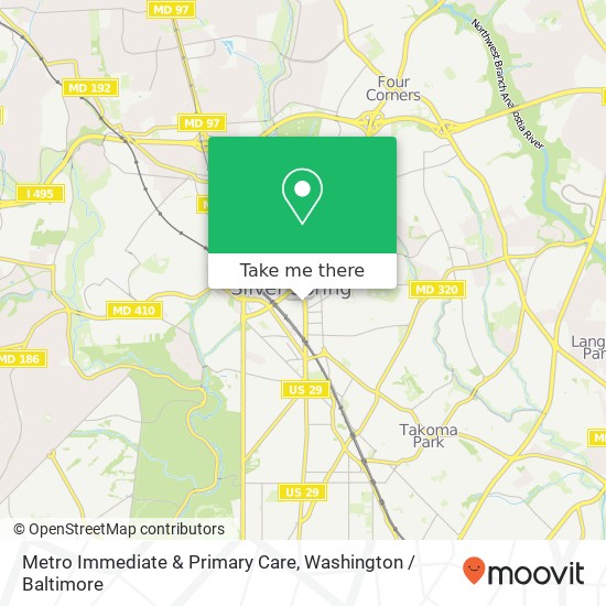 Mapa de Metro Immediate & Primary Care