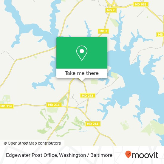 Mapa de Edgewater Post Office