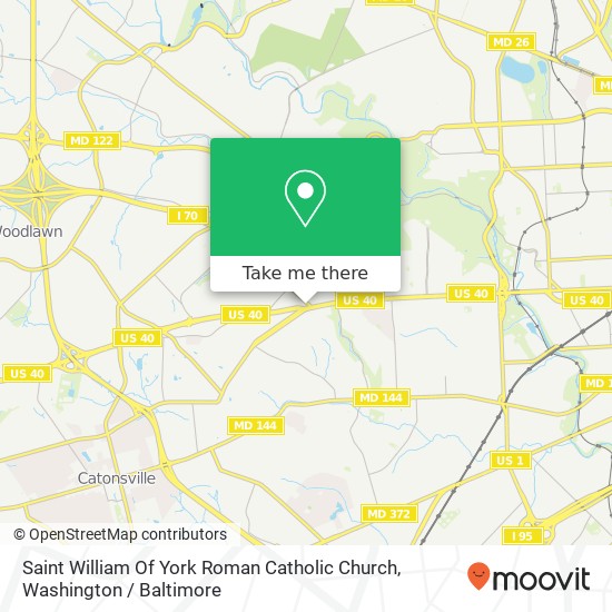 Mapa de Saint William Of York Roman Catholic Church