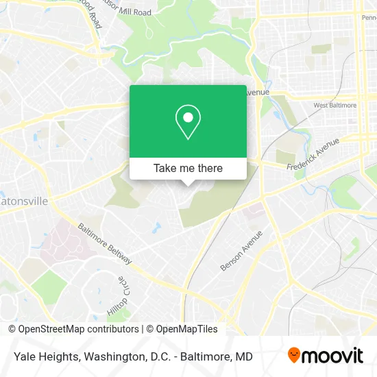 Yale Heights map
