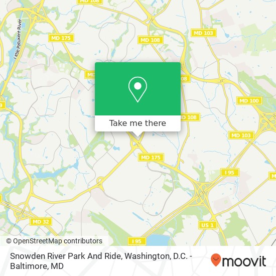 Mapa de Snowden River Park And Ride