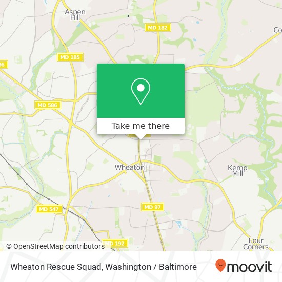 Wheaton Rescue Squad map