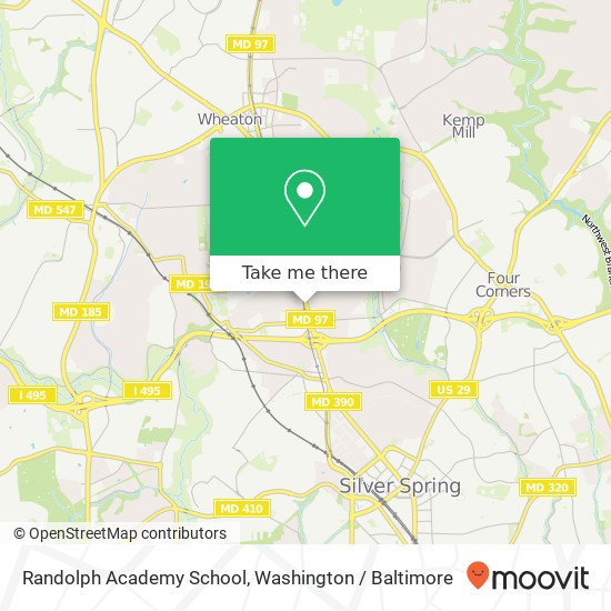 Randolph Academy School map