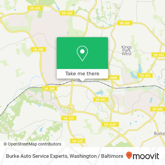 Burke Auto Service Experts map