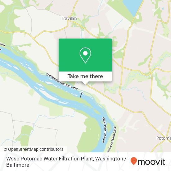 Mapa de Wssc Potomac Water Filtration Plant