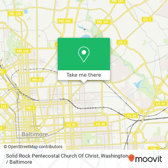 Mapa de Solid Rock Pentecostal Church Of Christ