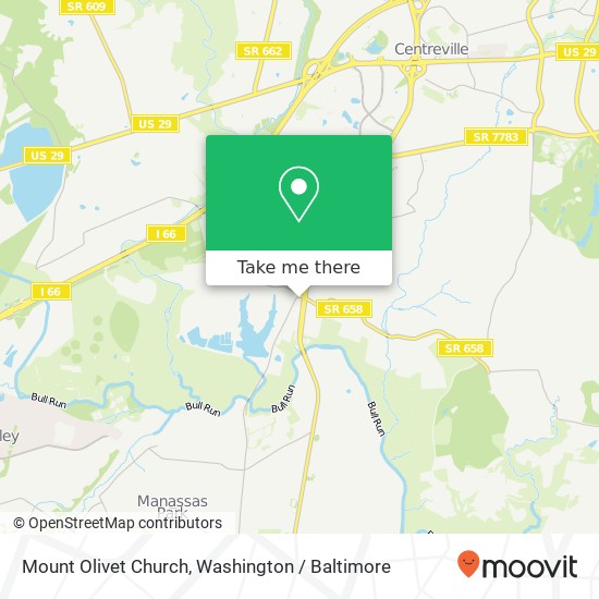Mount Olivet Church map