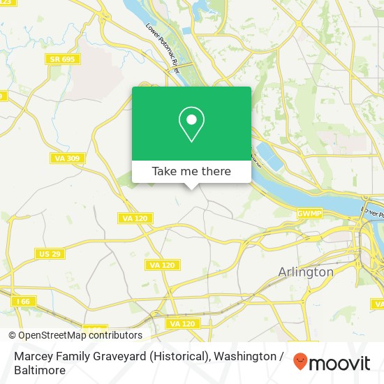 Marcey Family Graveyard (Historical) map