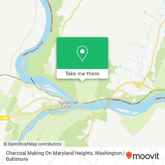Charcoal Making On Maryland Heights map