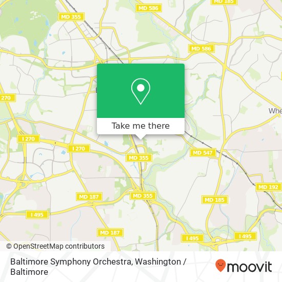 Mapa de Baltimore Symphony Orchestra