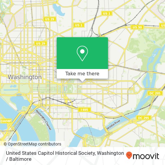 United States Capitol Historical Society map