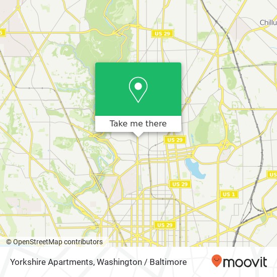 Yorkshire Apartments map