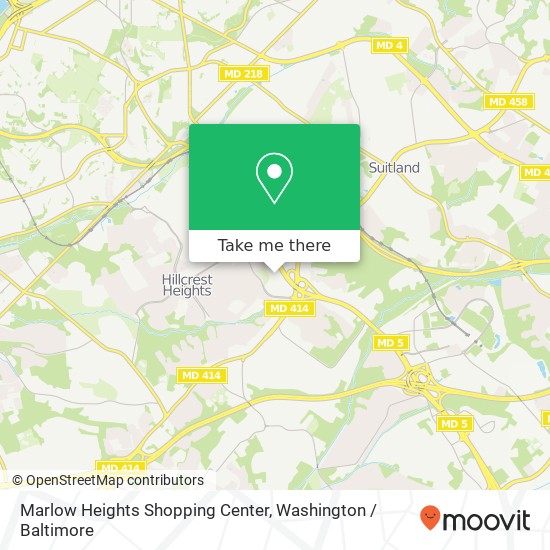 Mapa de Marlow Heights Shopping Center