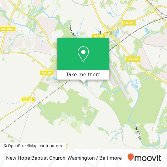 Mapa de New Hope Baptist Church