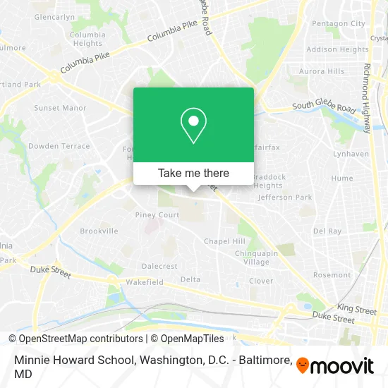 Minnie Howard School map