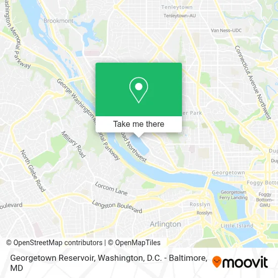 Georgetown Reservoir map