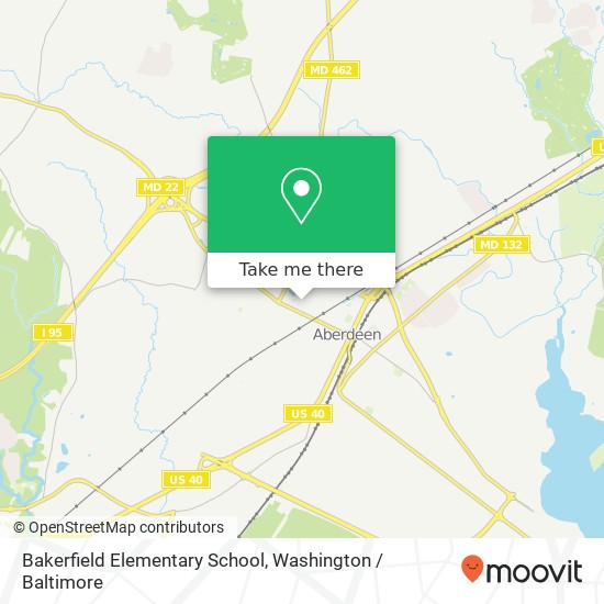 Bakerfield Elementary School map