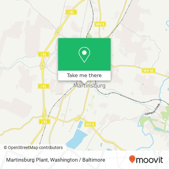 Martinsburg Plant map