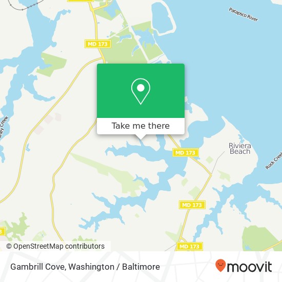 Mapa de Gambrill Cove