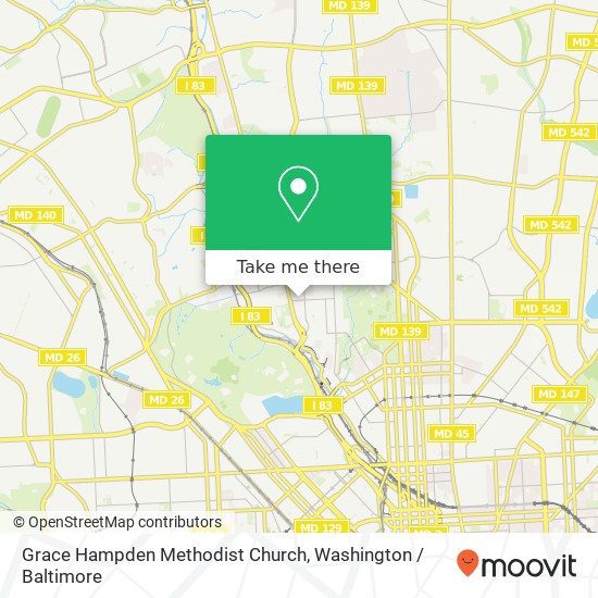Mapa de Grace Hampden Methodist Church