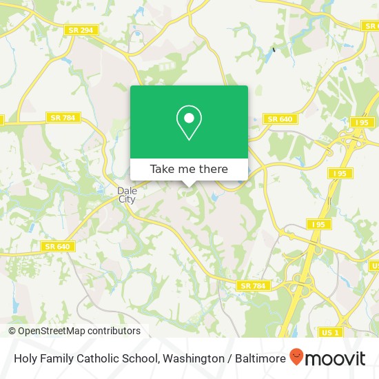 Holy Family Catholic School map