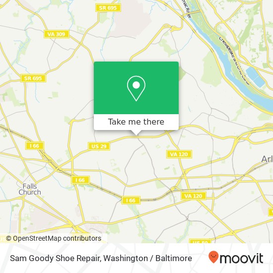 Sam Goody Shoe Repair map