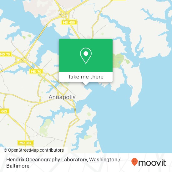 Mapa de Hendrix Oceanography Laboratory