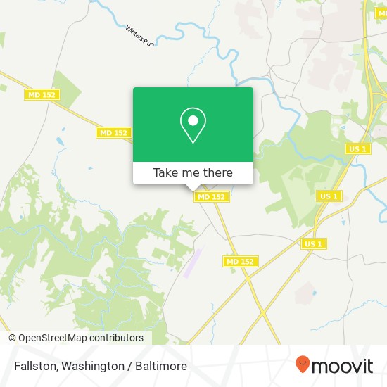 Mapa de Fallston