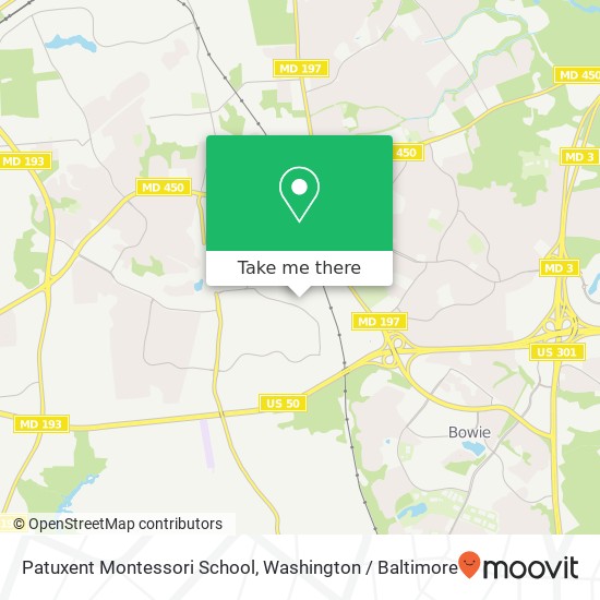 Patuxent Montessori School map