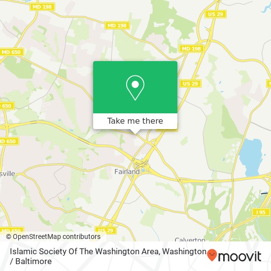 Mapa de Islamic Society Of The Washington Area