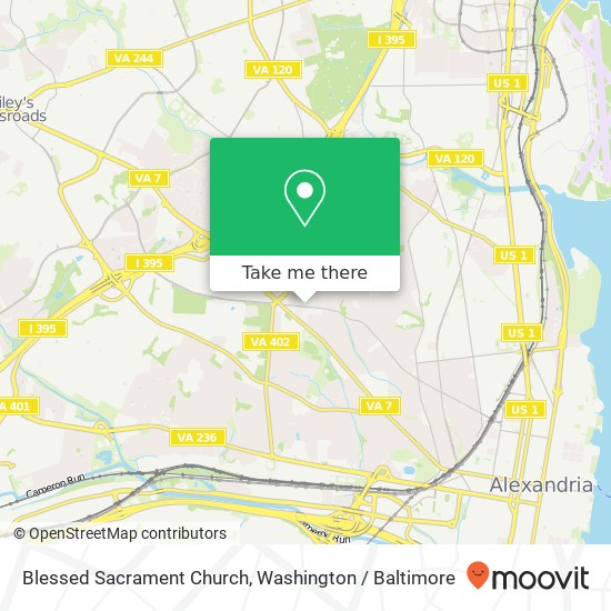 Blessed Sacrament Church map