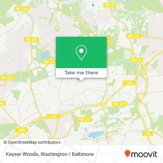 Mapa de Keyser Woods