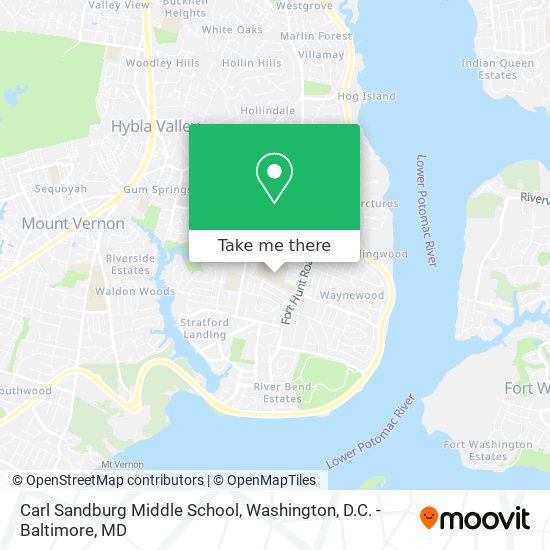 Mapa de Carl Sandburg Middle School