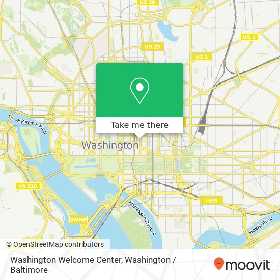 Mapa de Washington Welcome Center