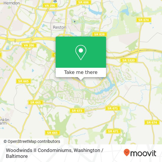 Woodwinds II Condominiums map