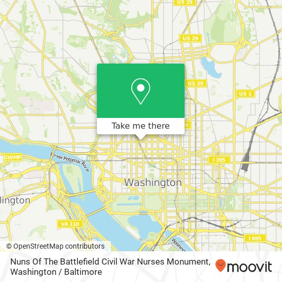 Nuns Of The Battlefield Civil War Nurses Monument map