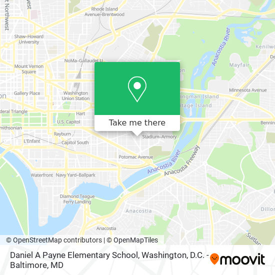 Mapa de Daniel A Payne Elementary School