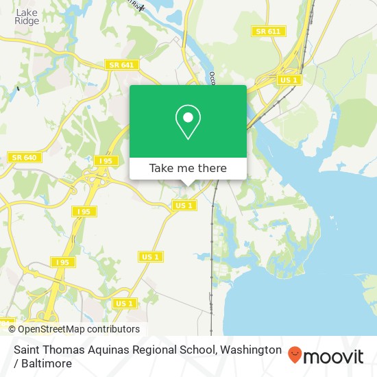 Mapa de Saint Thomas Aquinas Regional School