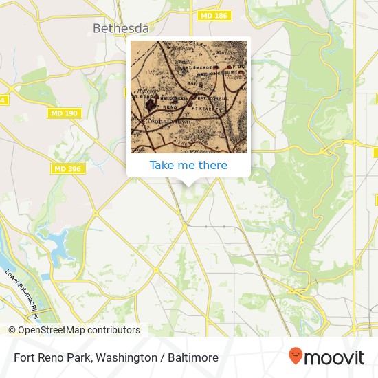 Fort Reno Park map