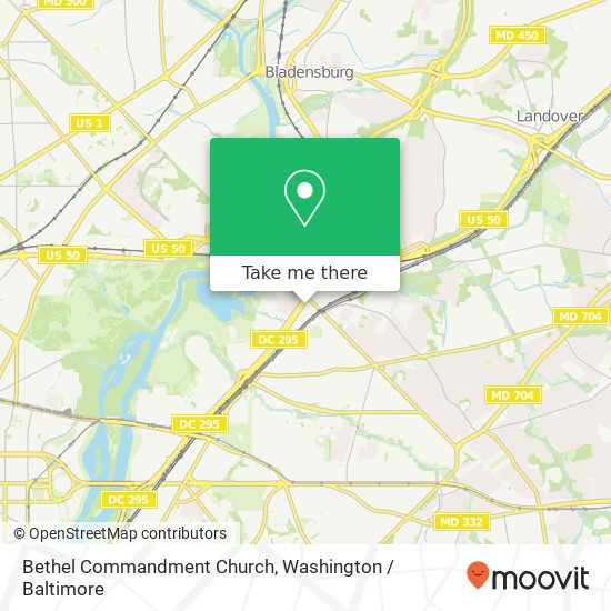 Bethel Commandment Church map