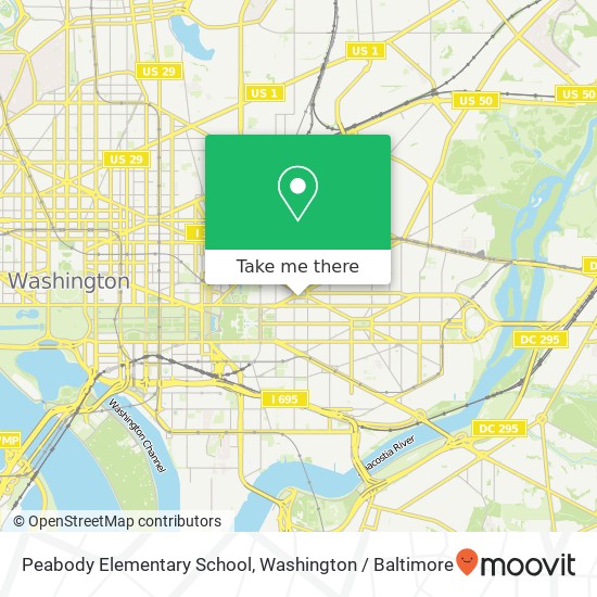 Peabody Elementary School map