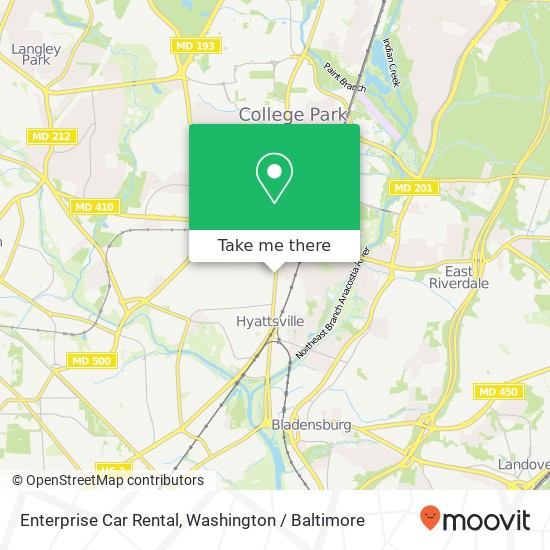 Enterprise Car Rental map