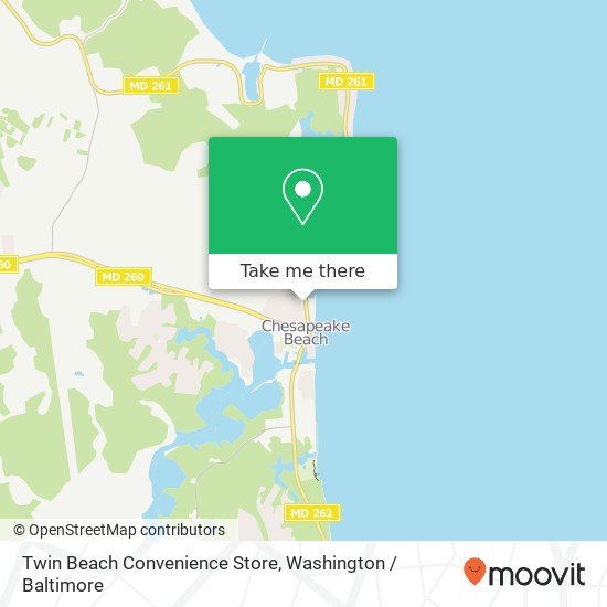 Mapa de Twin Beach Convenience Store